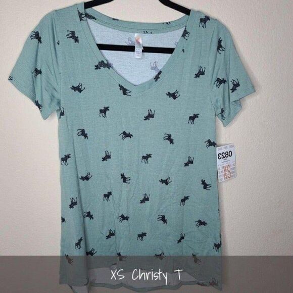 LuLaRoe Christy T XS NEW Moose - Picture 1 of 1